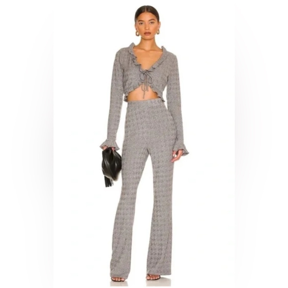 Majorelle Elena Top & Pants in Heather‎ Gray Two Piece Set, Size S/ XS
